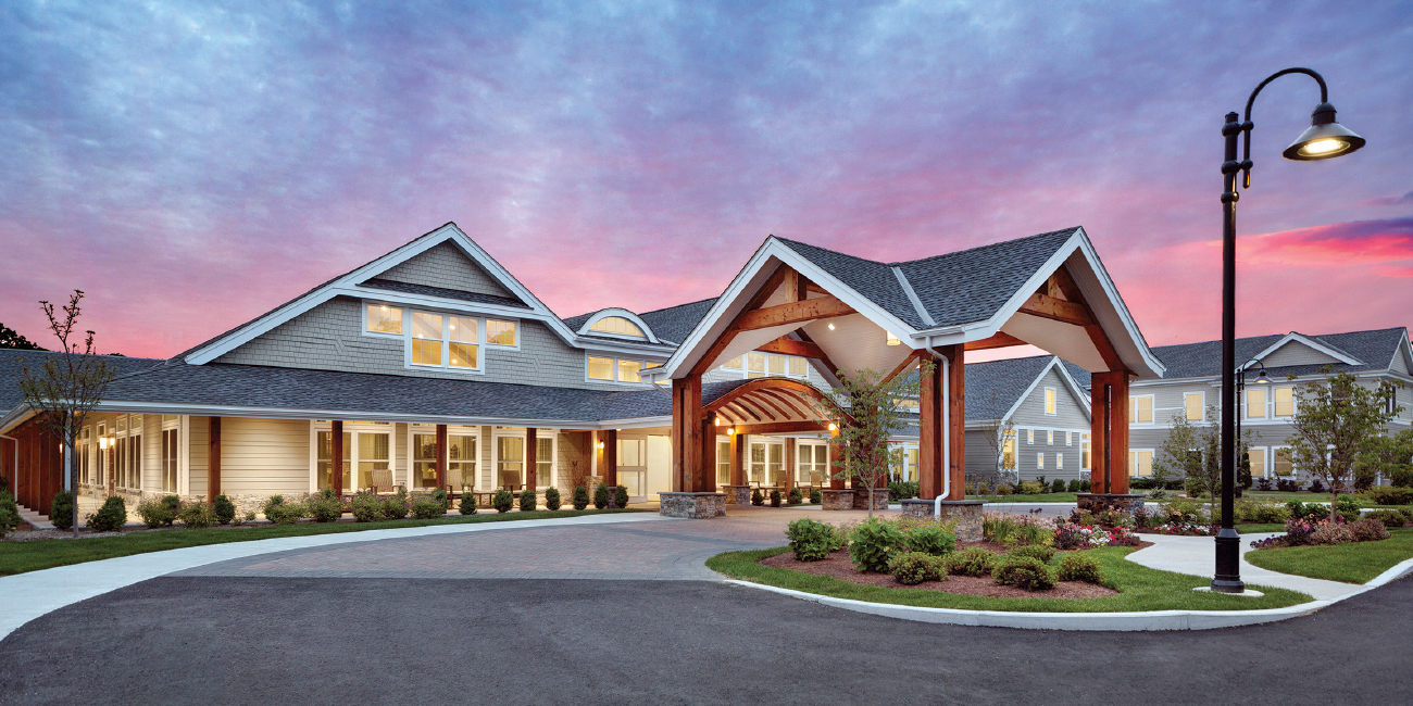 exterior shot of Maplewood at Brewster senior living community