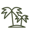 palm trees icon